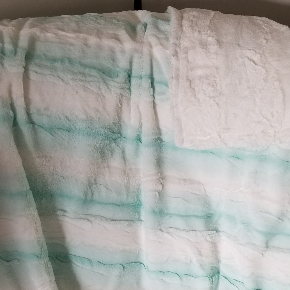 Saltwater Angora Minky Blanket